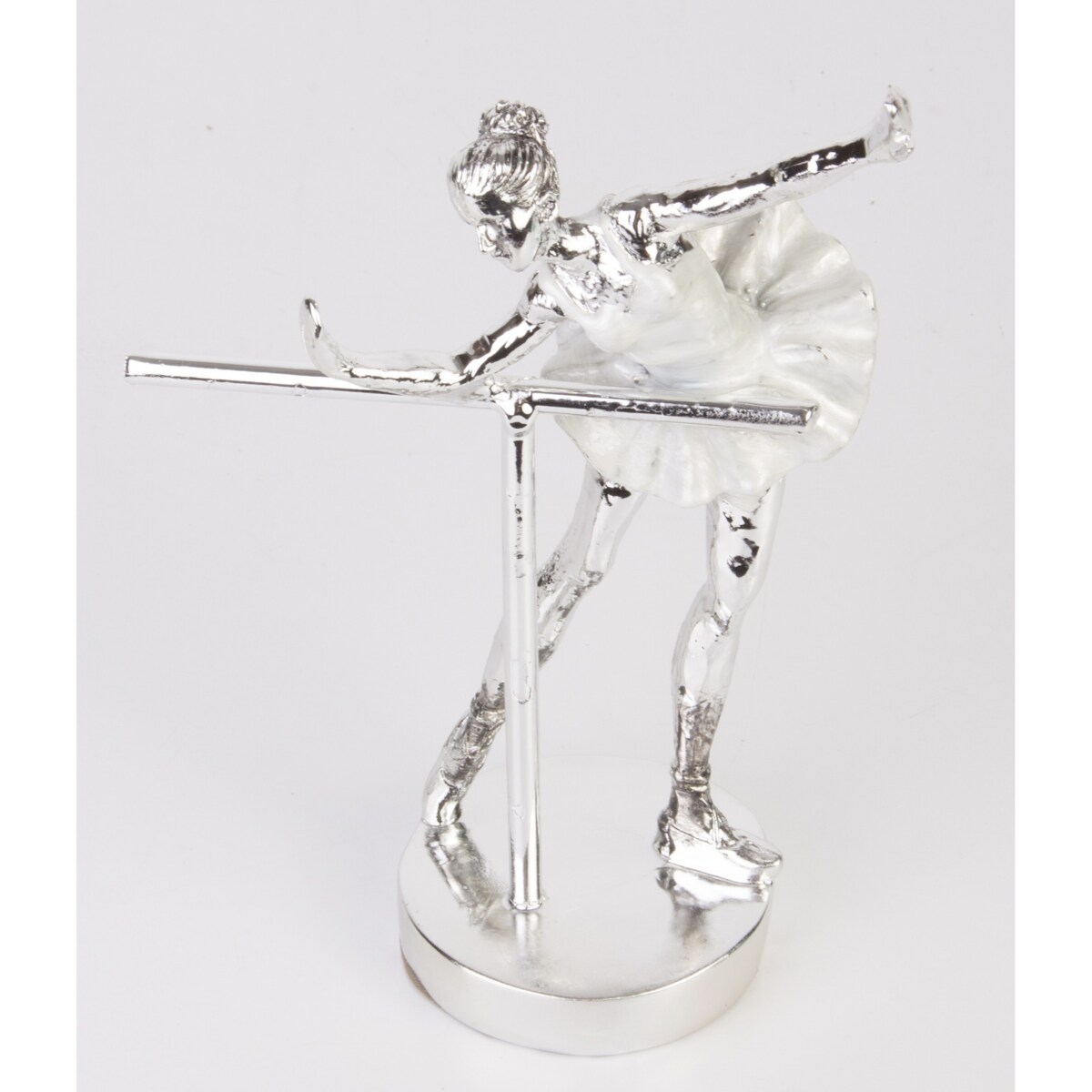 Dekoracja - baletnica 20,5x14x7 cm ISADORA srebrna