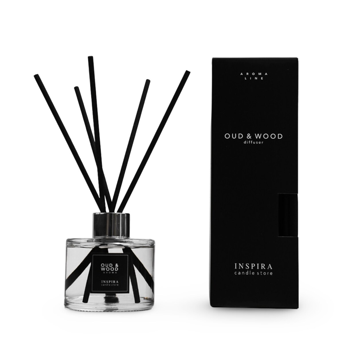 Dyfuzor zapachowy Oud & Wood, 100ml, INSPIRA