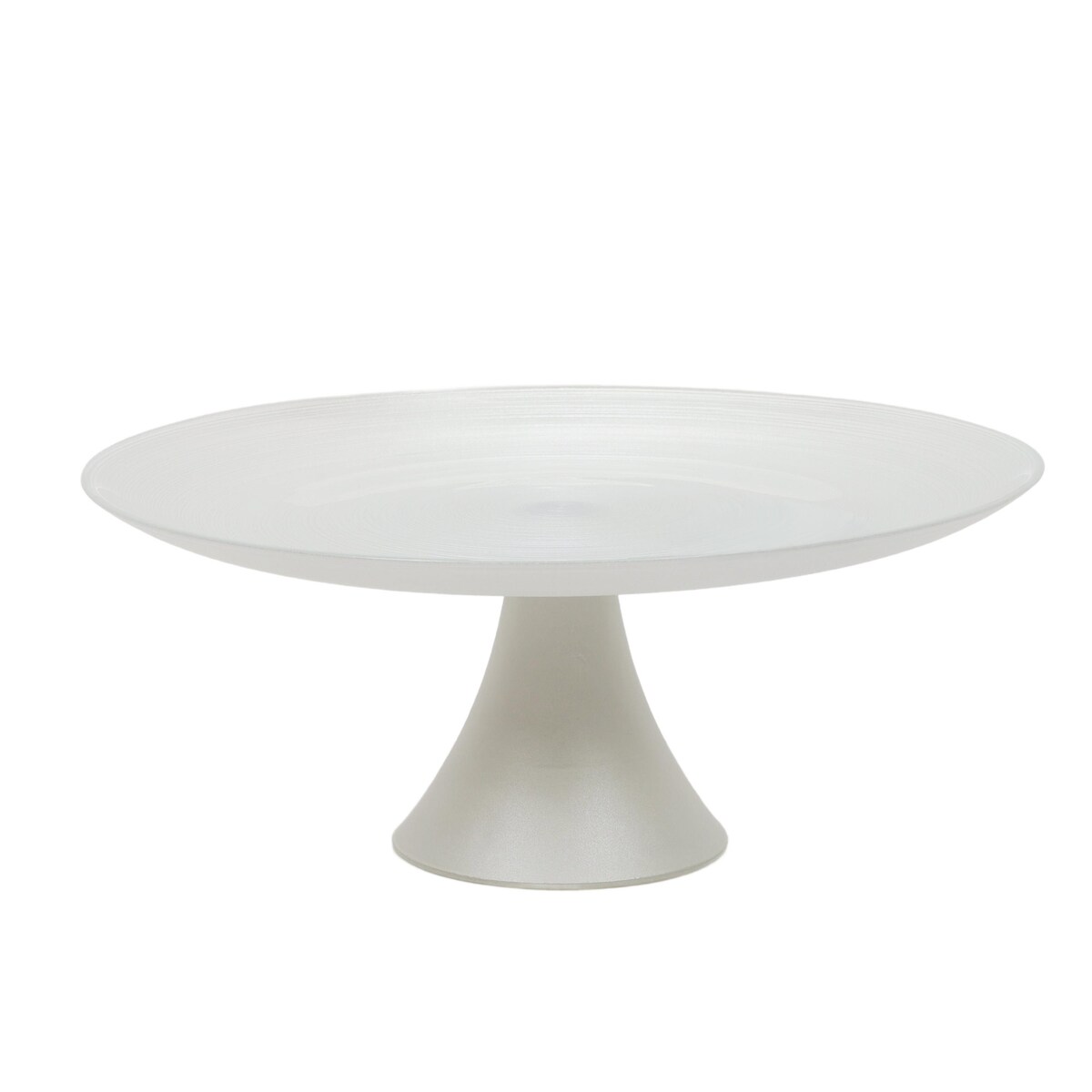 Patera na ciasto nowoczesna, szklana, Ø 28 cm