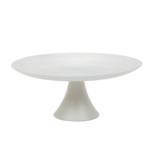 Patera na ciasto nowoczesna, szklana, Ø 28 cm