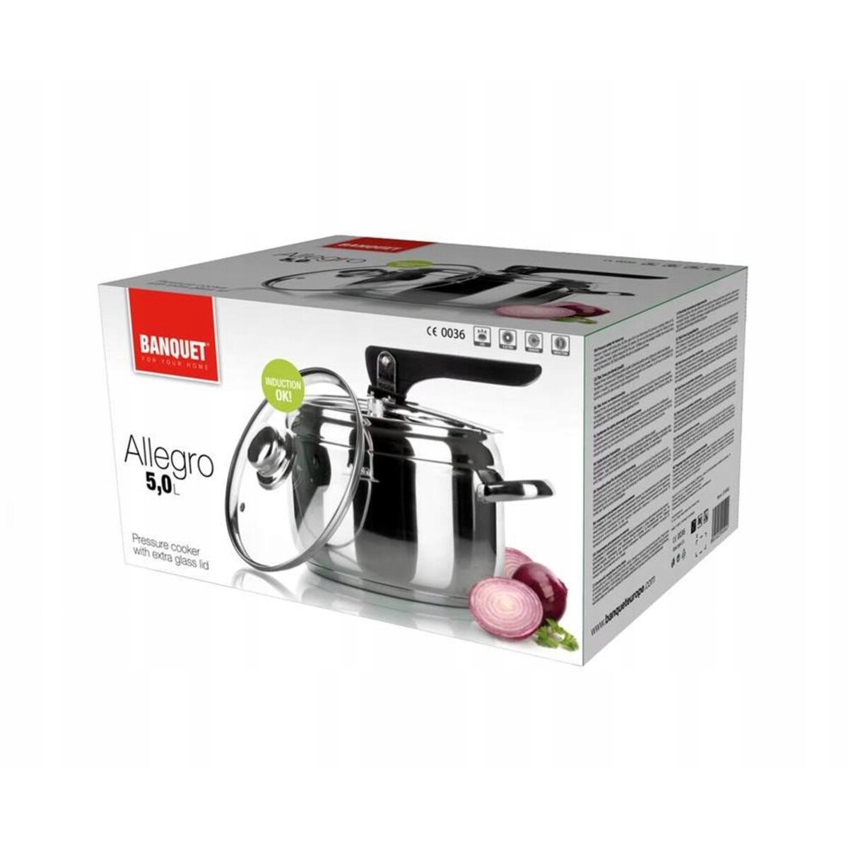 SZYBKOWAR GARNEK PAROWY 5 L + POKRYWKA indukcja do szybkie gotowanie