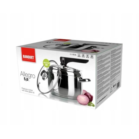 SZYBKOWAR GARNEK PAROWY 5 L + POKRYWKA indukcja do szybkie gotowanie