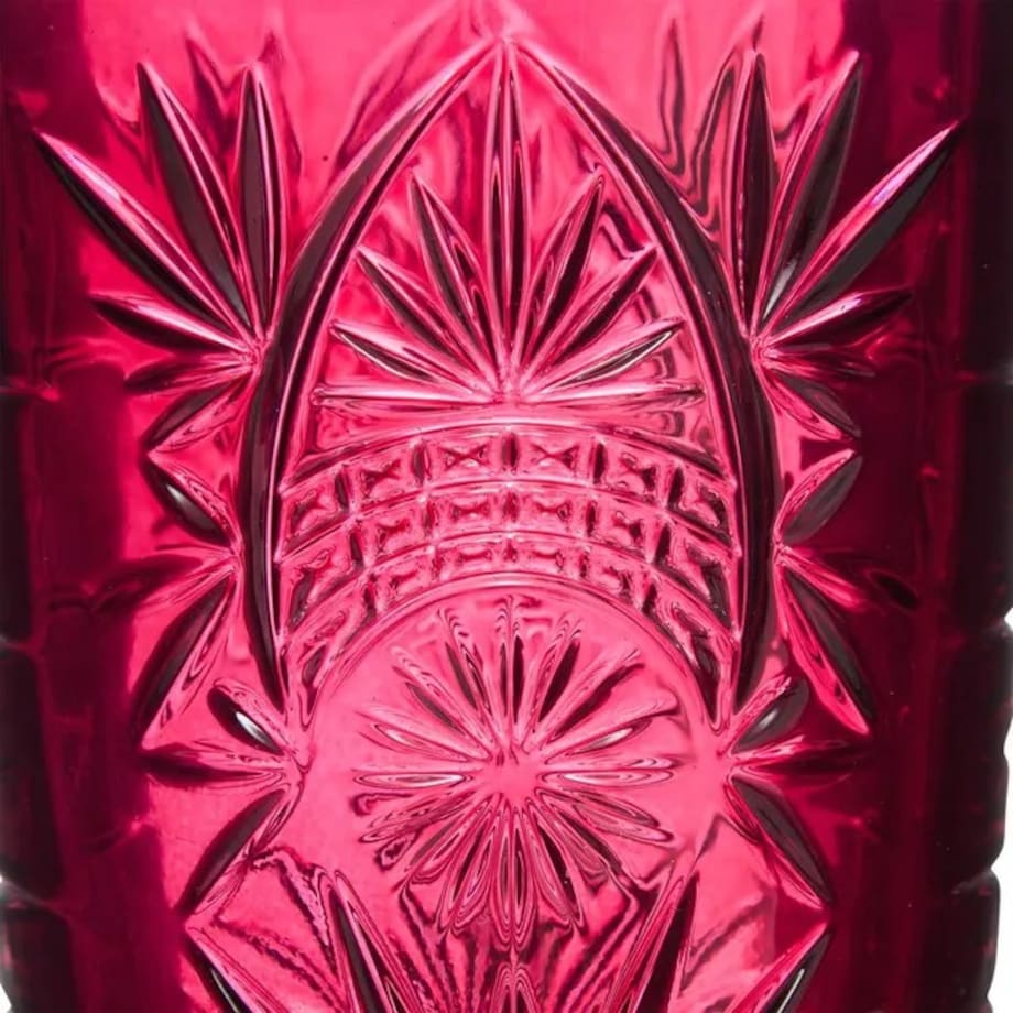 Komplet 4 szklanek, 350 ml, Ayla, odcienie różu