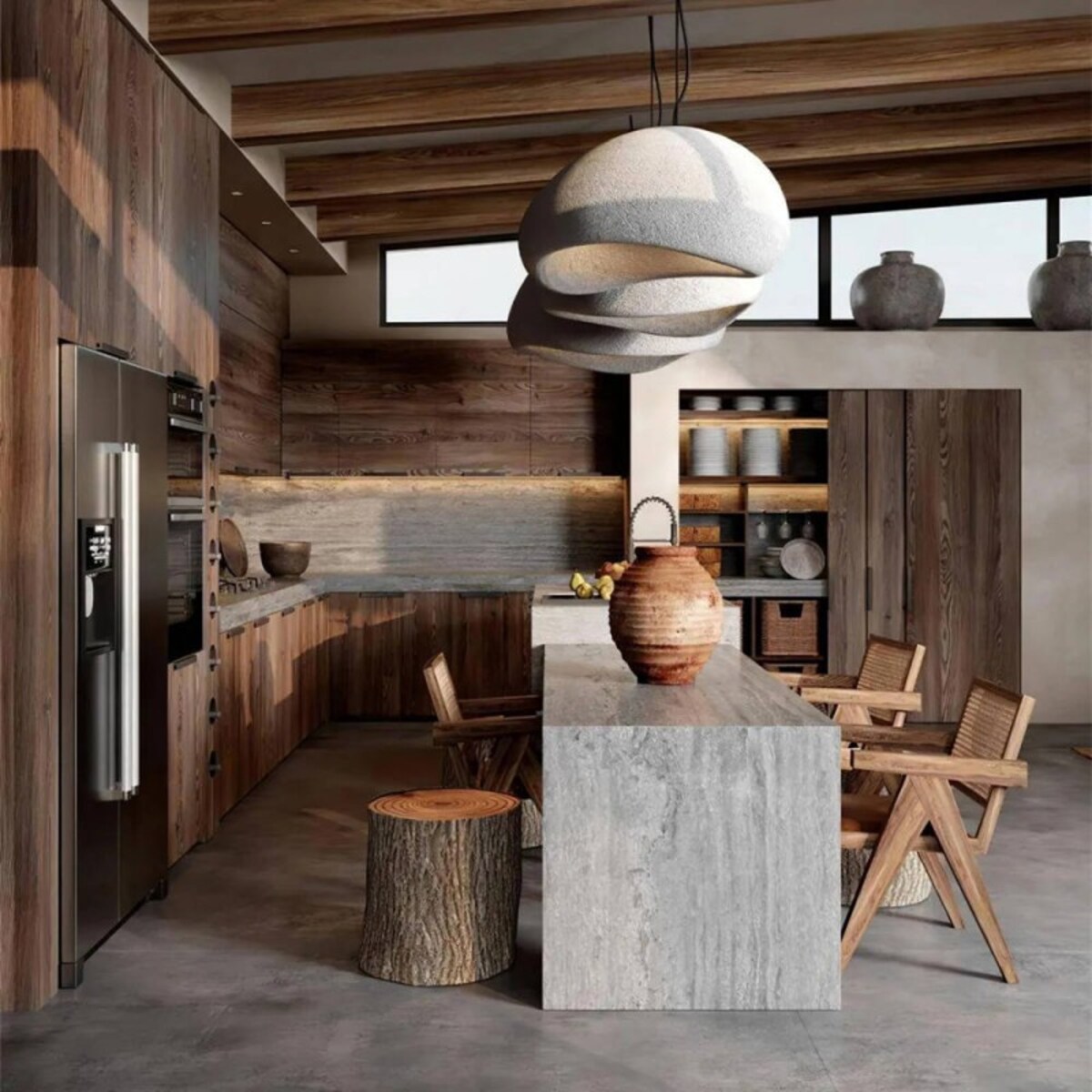 Lampa wisząca sufitowa do salonu Khmara 60cm