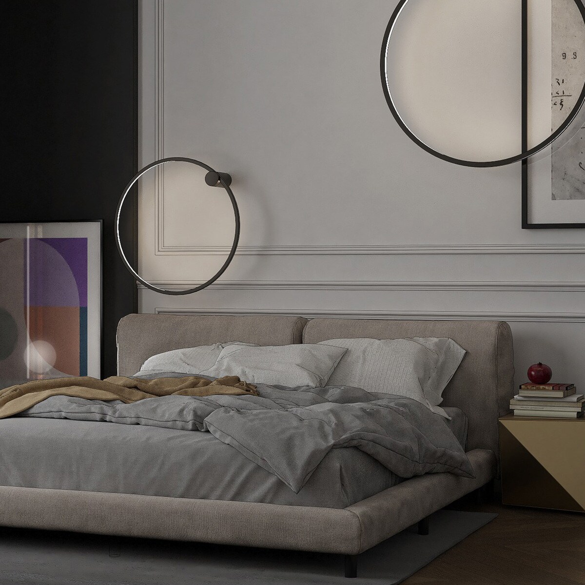 Lampa ścienna Light Prestige Mirror czarny LED CCT 3000K/4000K/6000K (regulowana) 1 szt.
