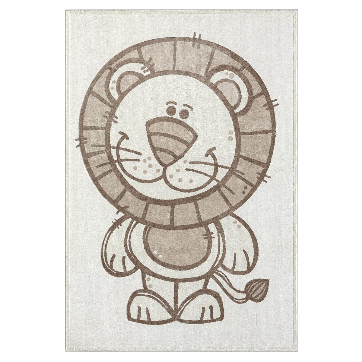 Dywan dziecięcy z uroczym motywem lwa Marva 7170 Krem Beż 120x160