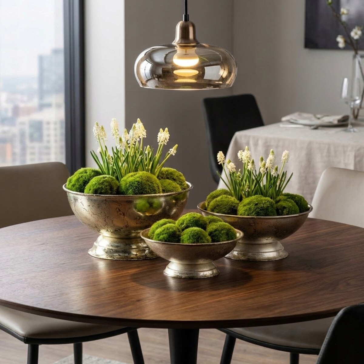 DONICZKA MISA LOFT SREBRNA NA BONSAI BALKON TARAS KWIATY 3 szt. OSŁONKA