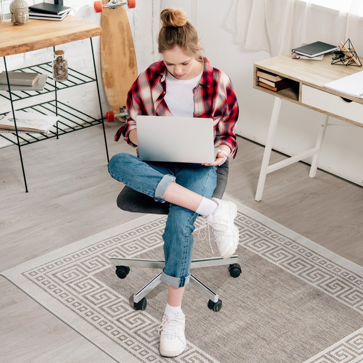 Dywan płasko tkany Express e-floor 120x160 cm e-floor grecki beżowy