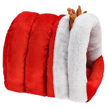 Legowisko Świąteczne Dla Zwierząt Kot Pies Poduszka Miękie Mikołaj 40X40