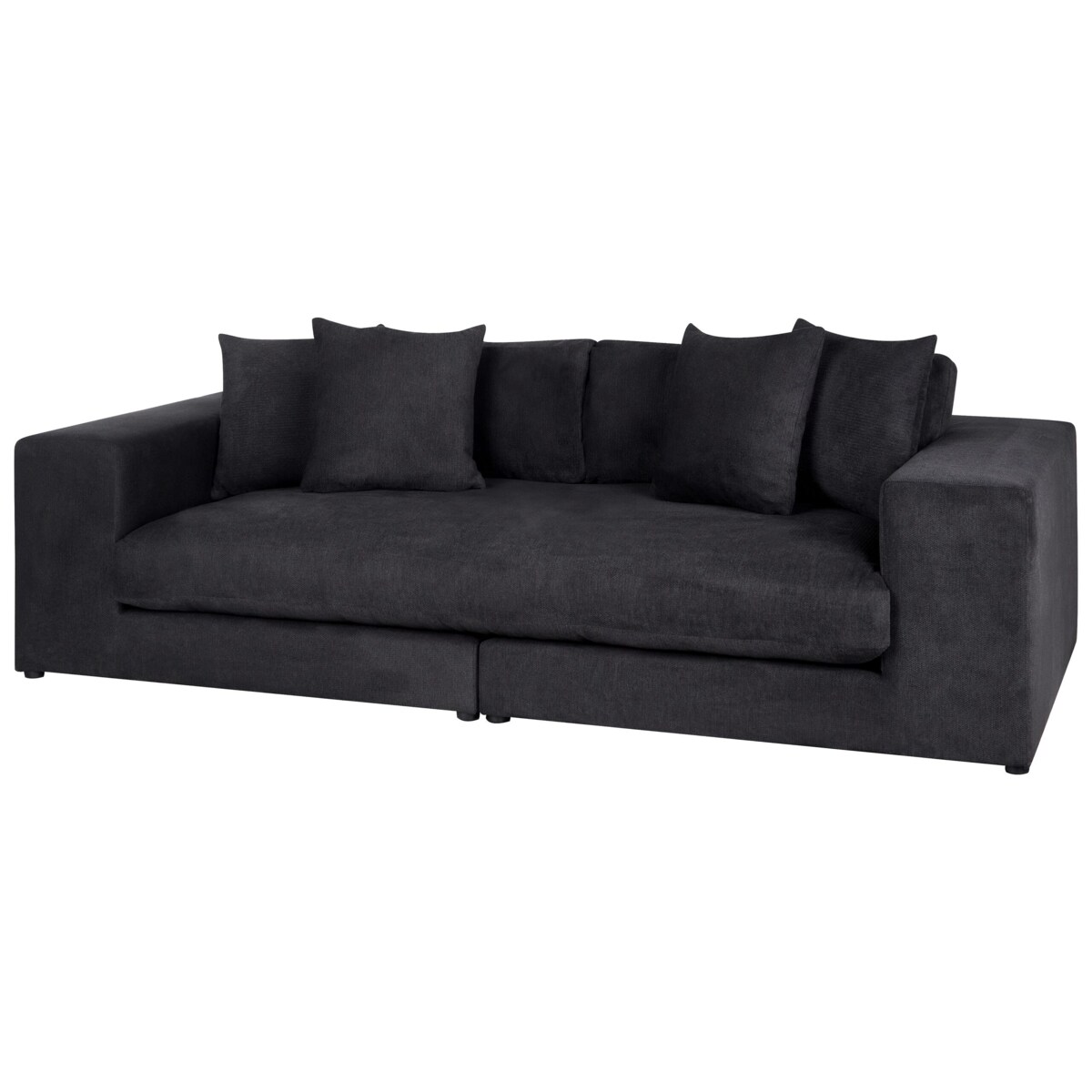 Sofa 3-osobowa czarna GLORVIKA