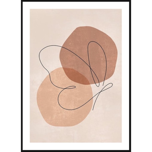 Poster Story, Plakat, Obraz - Motylek w Konturach, wymiary 60 x 84 cm