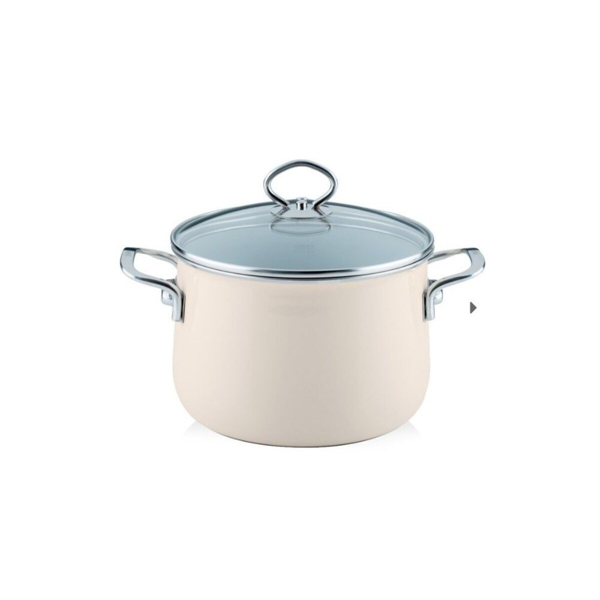 avorio 4,0 L Kremowy Garnek Ceramiczny Z Pokrywką