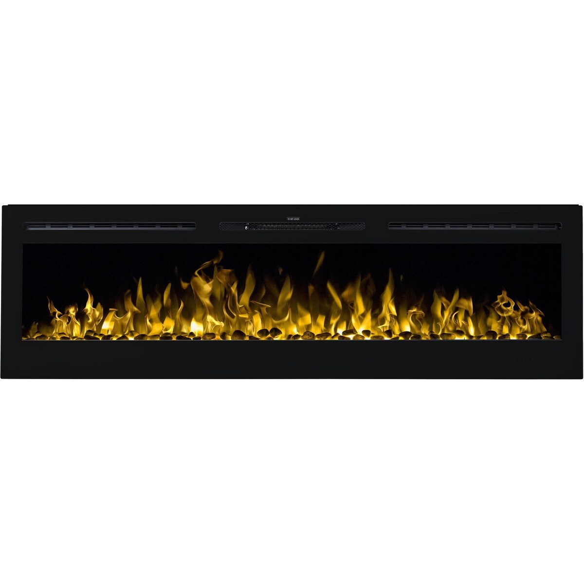 Kominek elektryczny AFLAMO Majestic 45 - ścienny i do zabudowy - 115x55x14 cm - kominek LED z funkcją grzania 750/1500 W