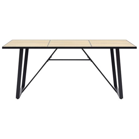 vidaXL Stół jadalniany, dębowy, 200 x 100 x 75 cm, MDF