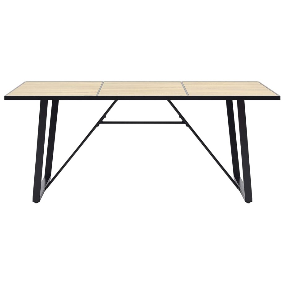 vidaXL Stół jadalniany, dębowy, 200 x 100 x 75 cm, MDF
