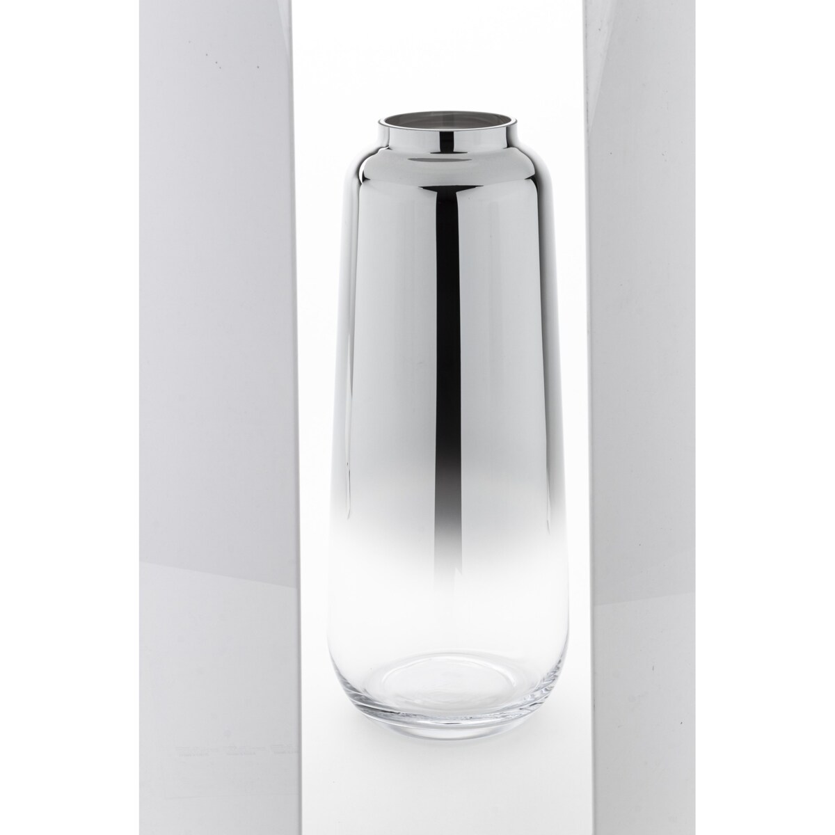 Wazon szklany srebrny 50x20,5 cm ARGENTO