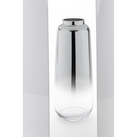 Wazon szklany srebrny 50x20,5 cm ARGENTO