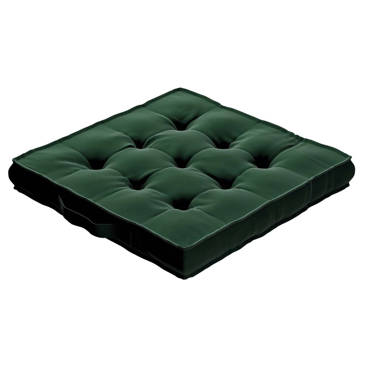 Poduszka na krzesło Kuba, butelkowa zieleń, 40 x 40 x 6 cm, Christmas