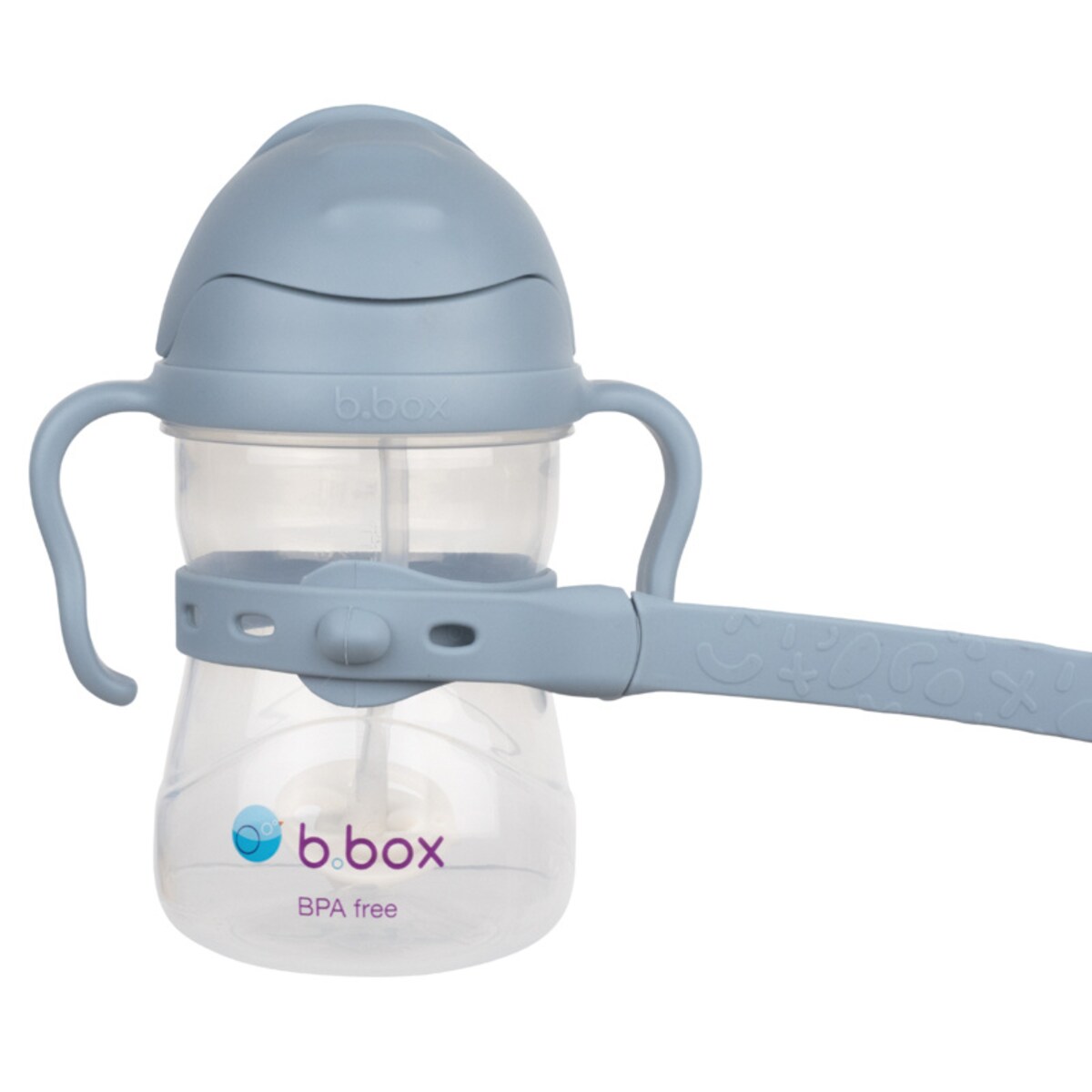 Zestaw 4w1 do nauki picia dla dziecka 240 ml od 3m+ do 12m+ błękitny b.box