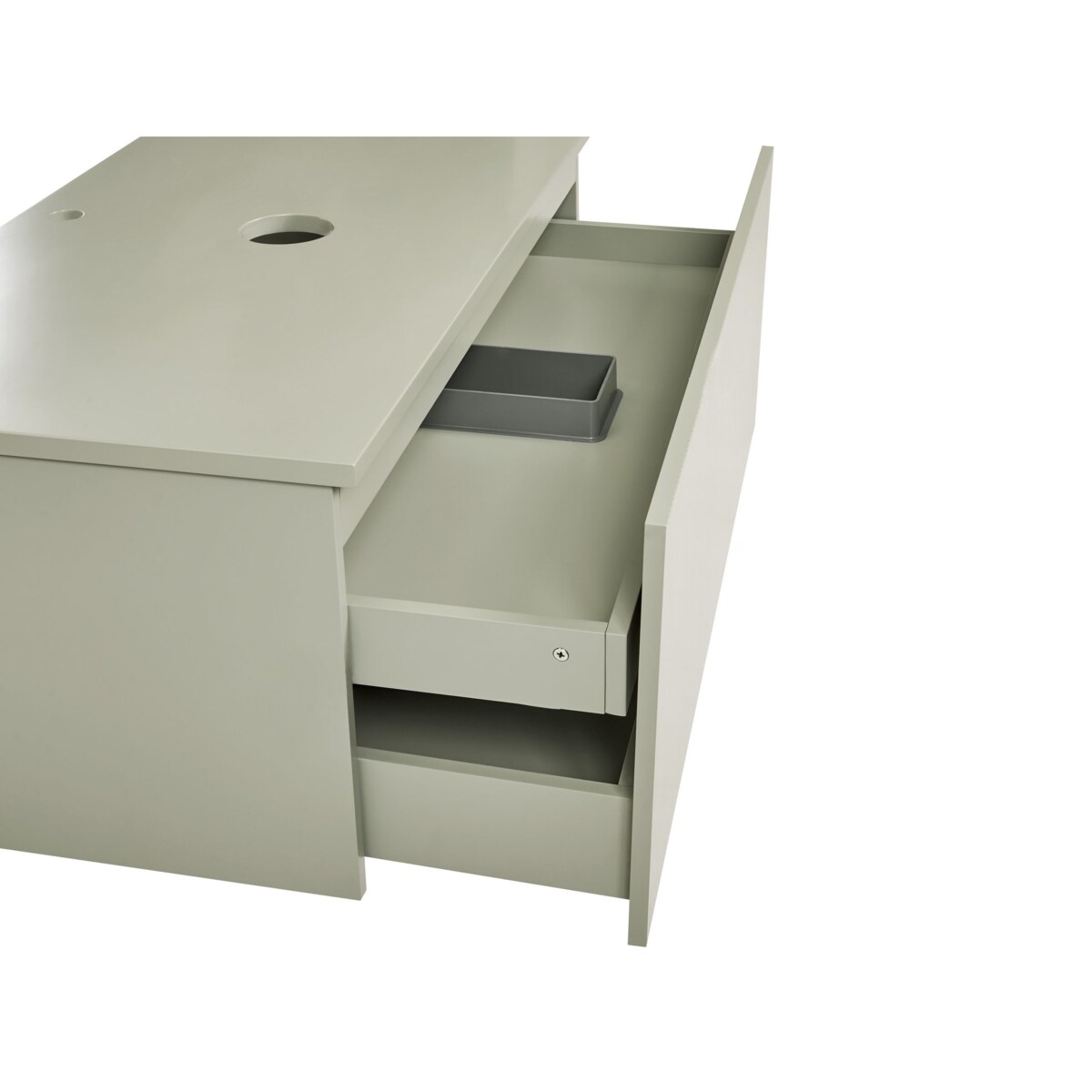 Szafka łazienkowa wisząca 100 x 52 cm zielona ALZIRA