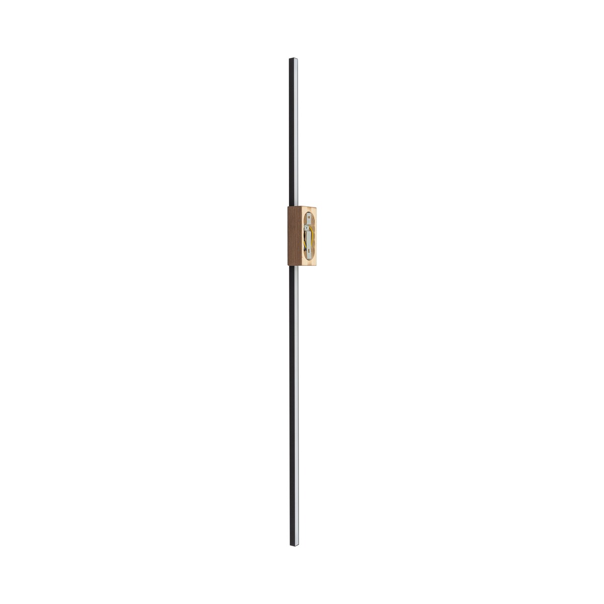 Kinkiet LED 21W TK Lighting FLASH WOOD orzech 108 cm 2584 lm 3000K nowoczesna lampa ścienna czarna 6431