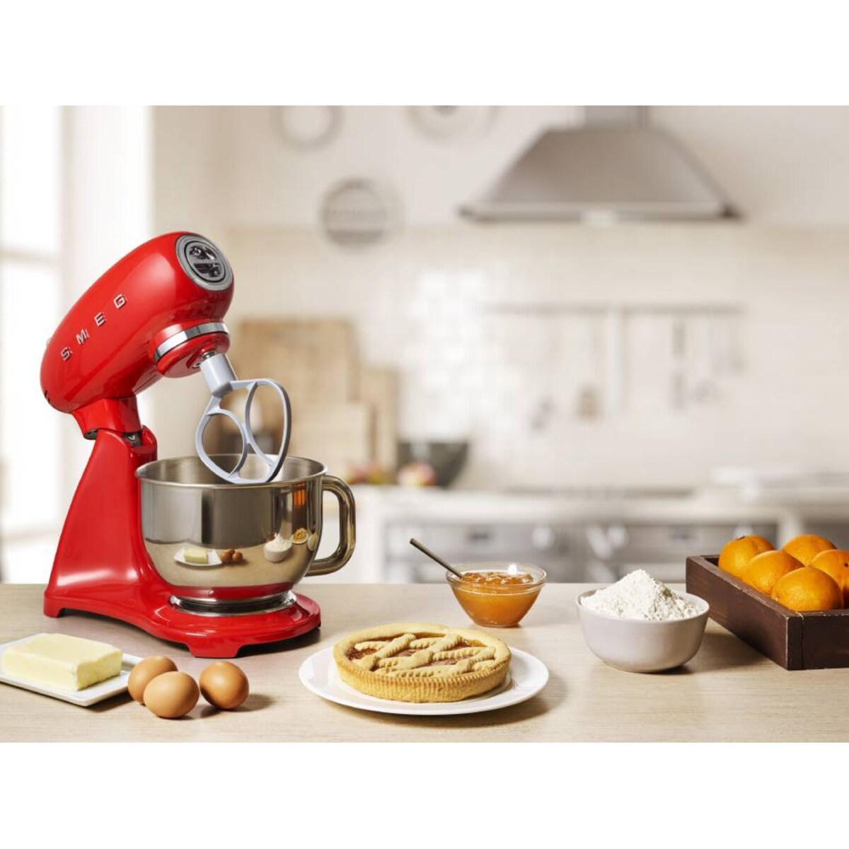 Mikser planetarny czerwony 50's Style, SMEG