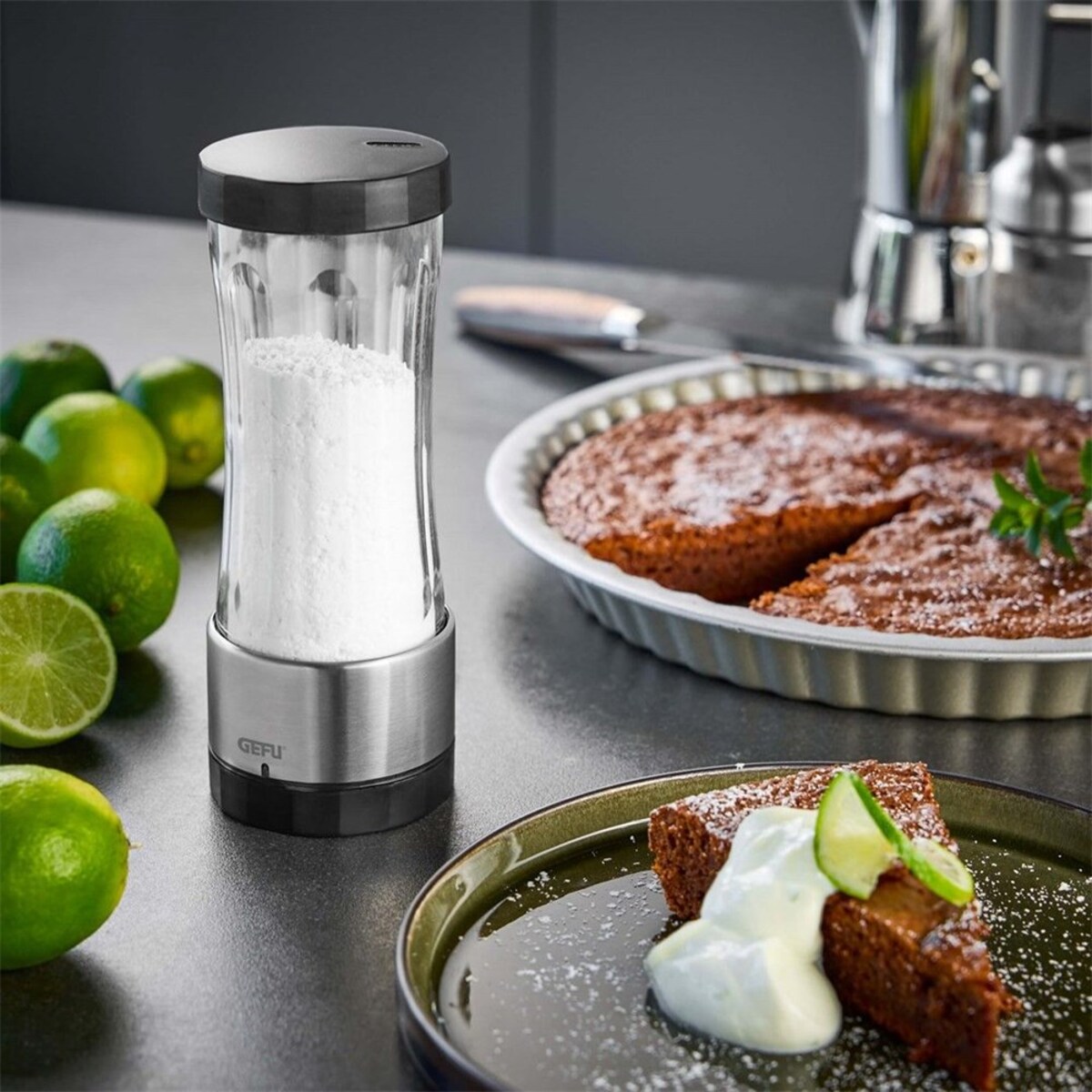 Gefu dispenso młynek do cukru pudru 19.5 cm NPCG14336