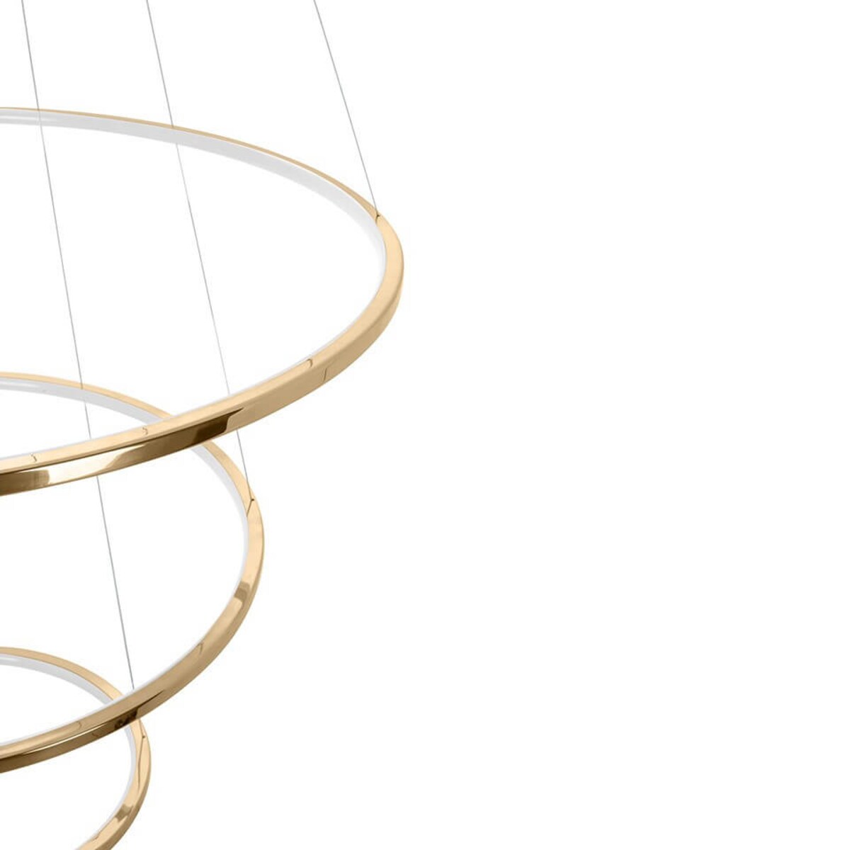 Wisząca lampa pierścienie z pilotem Ring Slim MSE1501100162 Moosee LED 88W 3000K złote