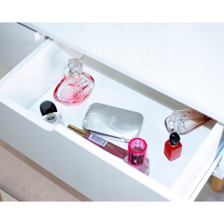 TOALETKA z lustrem LED kosmetyczna skandynawska