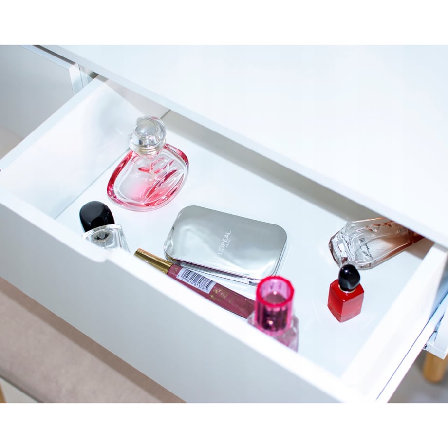 TOALETKA z lustrem LED kosmetyczna skandynawska