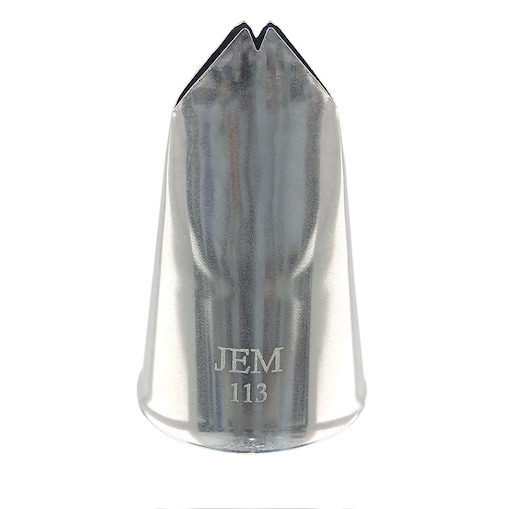 PME Stalowa końcówka dekoracyjna liść