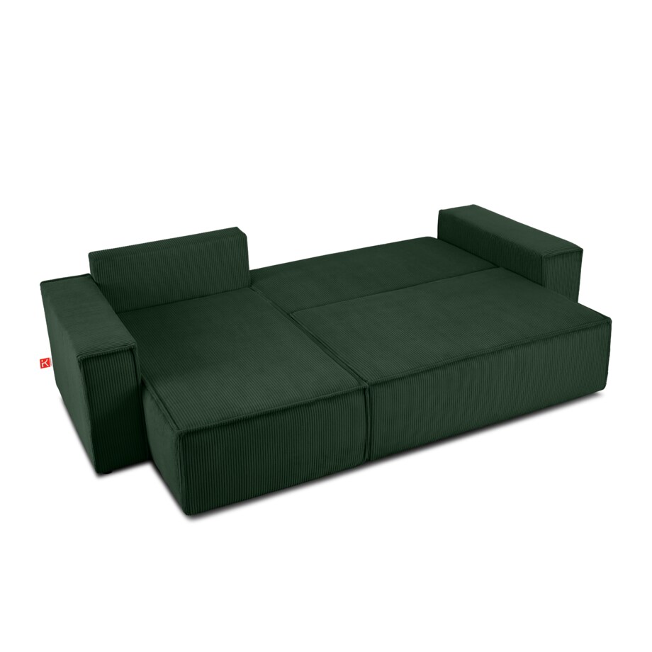 KONSIMO NAPI Uniwersalny narożnik z funkcją spania, kolor ciemnozielony, prawy/lewy