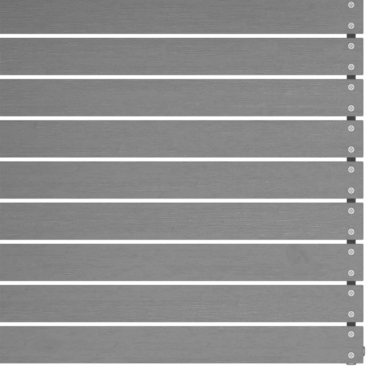 vidaXL Ogrodowa sofa środkowa z antracytowymi poduszkami, szare drewno