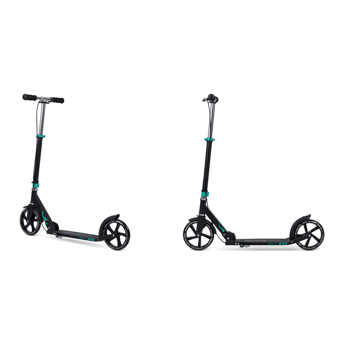 Hulajnoga miejska składana Soke City czarno-turkusowa