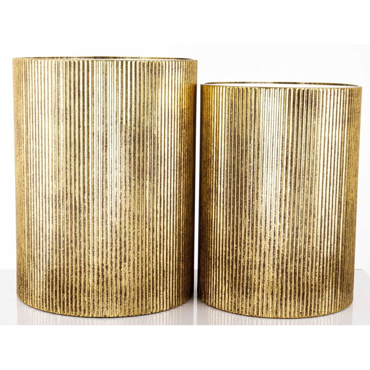 Stolik kawowy 2 szt. okrągły 50,5x38x38 i 45,5x33x33 cm TOLKA