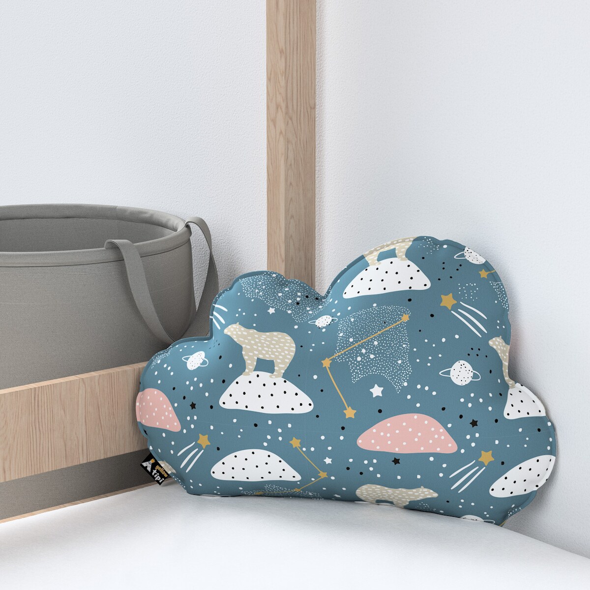 Poduszka Soft Cloud, niebieski, 55x15x35cm, Magic Collection