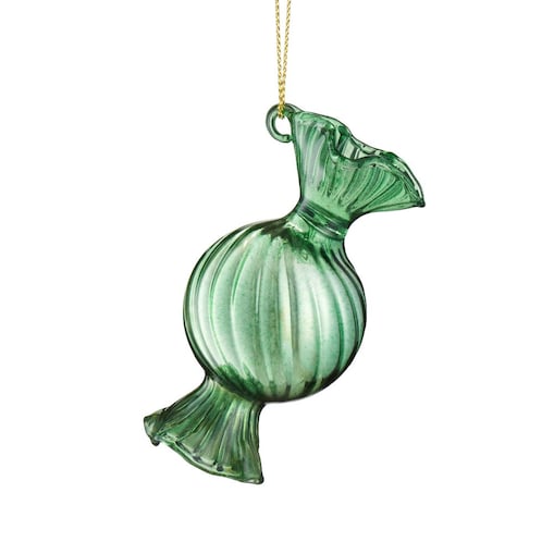 VILLA ITALIA Bombka szklana CUKIEREK green 8 cm