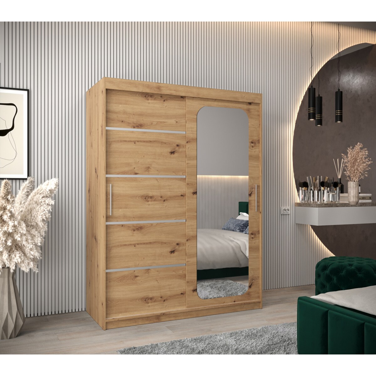 Szafa przesuwna Garderoba PROMO V2 150 artisan/artisan