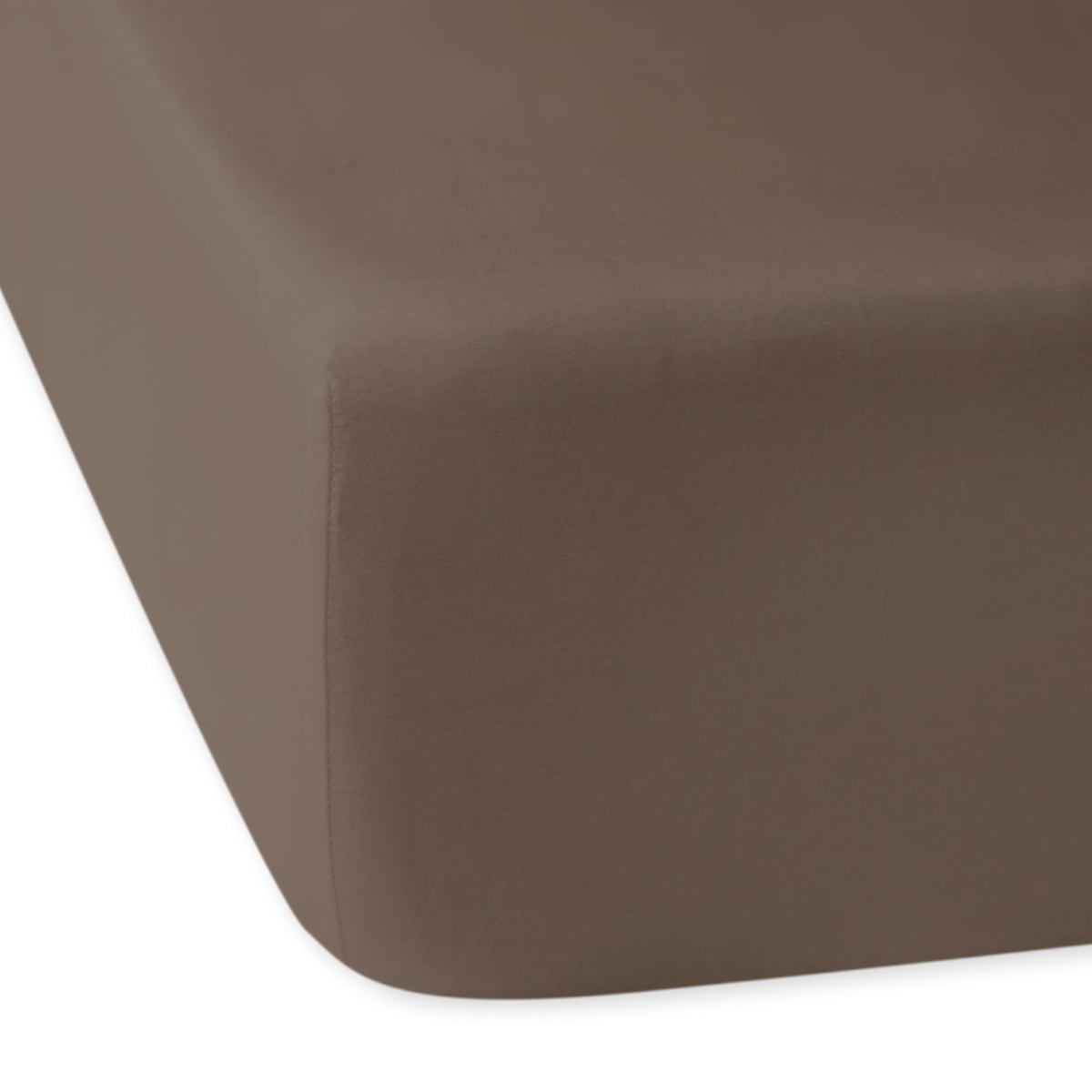 Prześcieradło satynowe z gumką 160x200 kolor Sepia