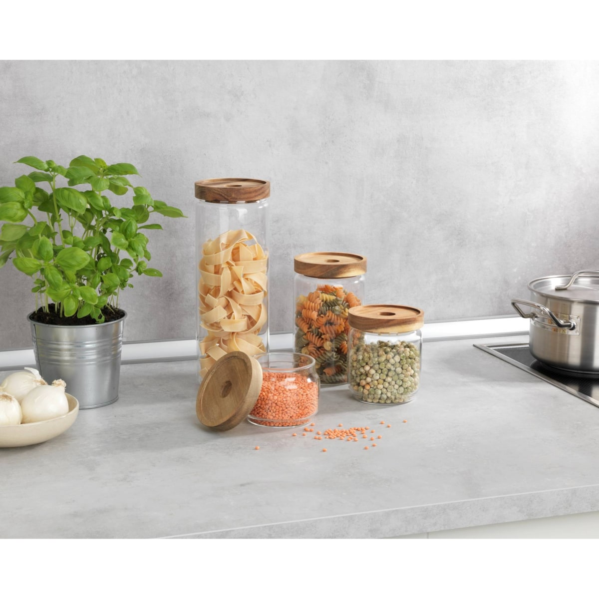 Pojemnik szklany na produkty sypkie VIDO, WENKO