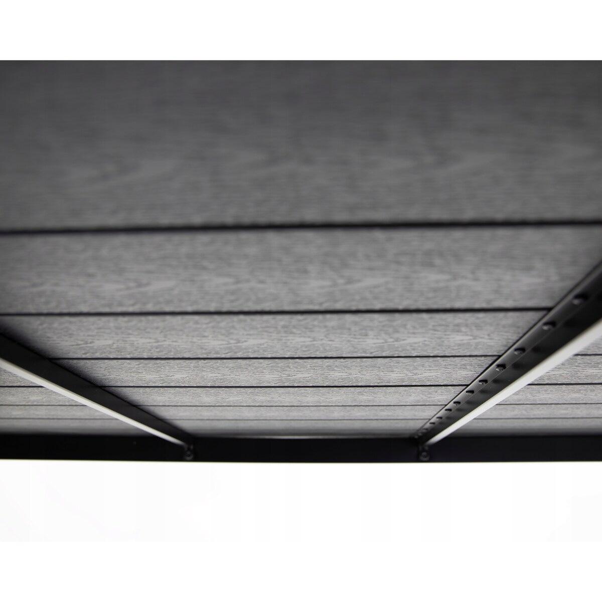 Stół ogrodowy z aluminium czarny