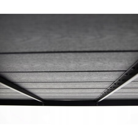 Stół ogrodowy z aluminium czarny