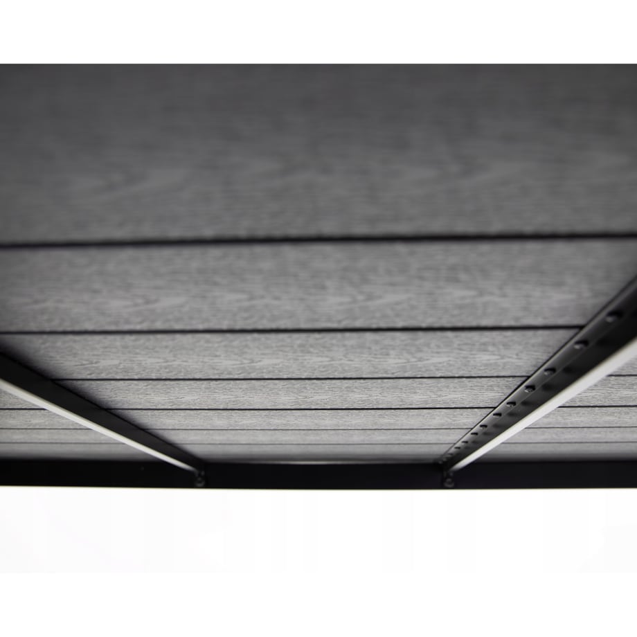 Stół ogrodowy z aluminium czarny