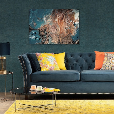 Obraz na płótnie Puring Blue&Gold, 70 x 100 cm