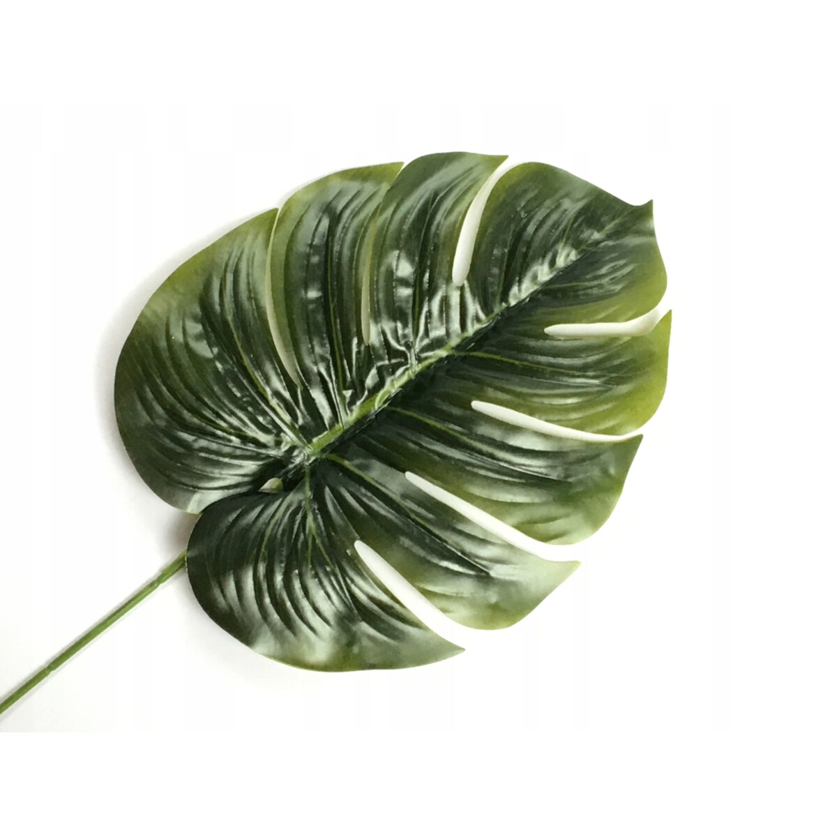 SZTUCZNY LIŚĆ gumowany ZIELONY na bukiet stroik 6x