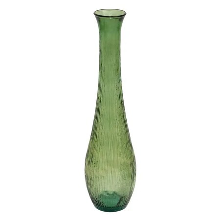Wazon ze szkła z recyklingu Caria, zielony, 99 cm