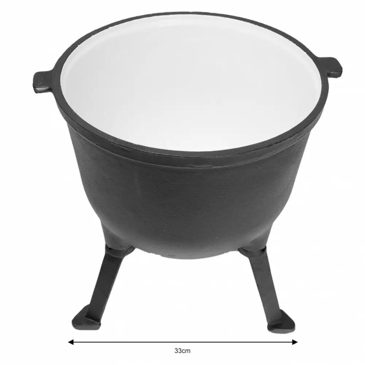 Kociołek żeliwny myśliwski 11L emaliowany na ognisko KINGHOFF