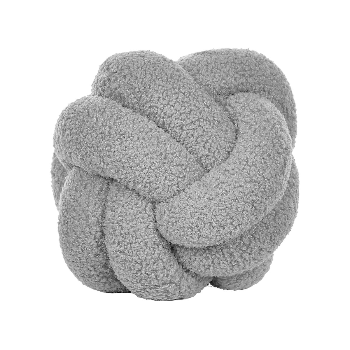 Poduszka dekoracyjna boucle supeł 19 x 19 cm szara MALNI