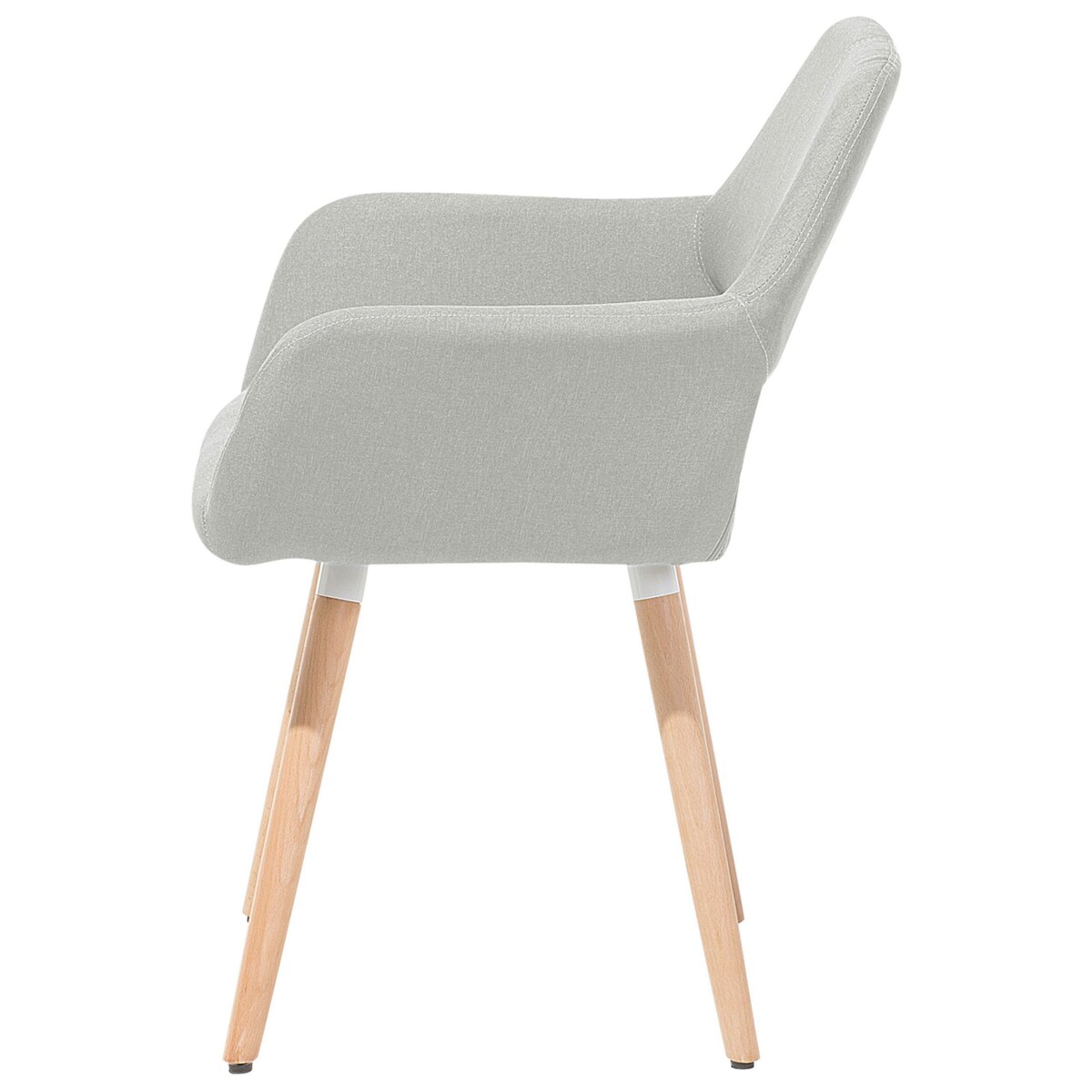 Zestaw 2 krzeseł do jadalni szary CHICAGO