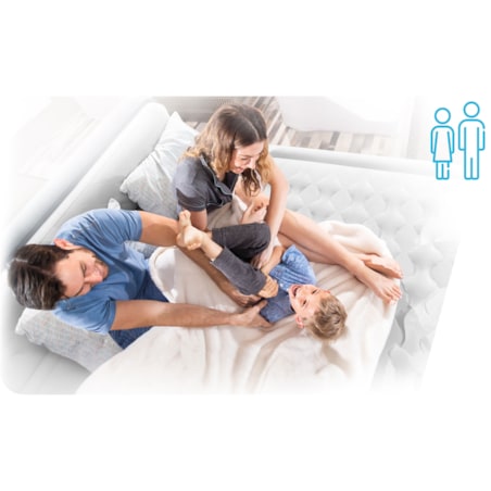 Materac dmuchany turystyczny welurowy z pompką Intex 64012